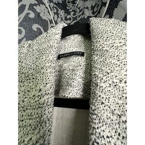 Eileen Fisher Large Organic Cotton Blend Pockets Open Cardigan, Thick Material